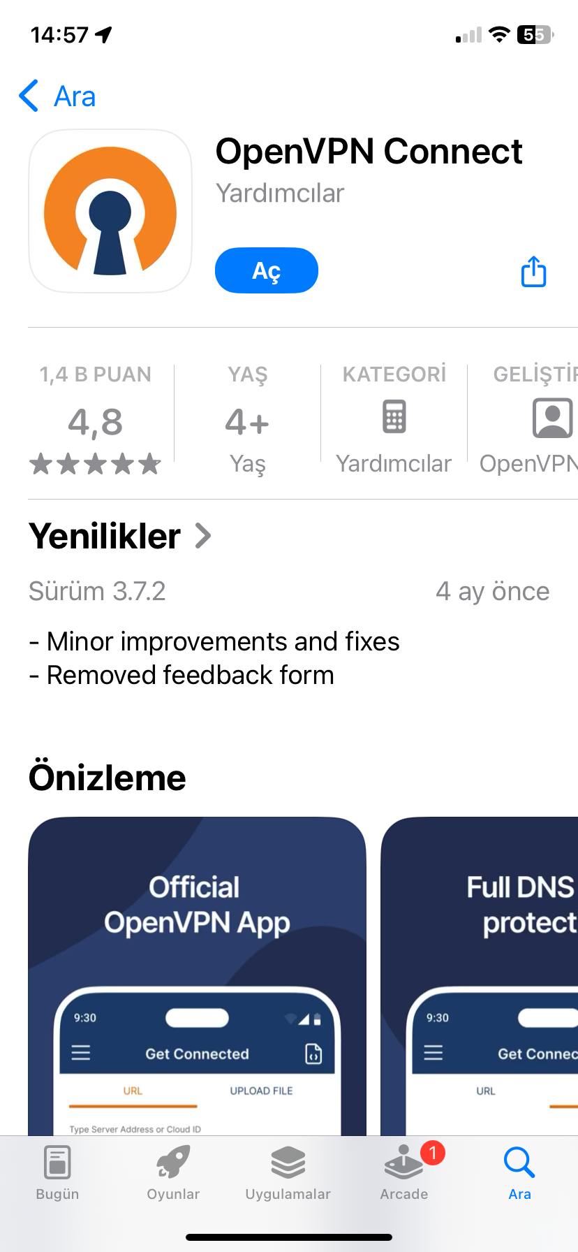 Uygulamanın Yüklenmesi