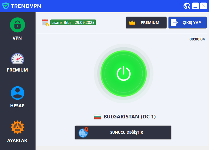 TrendVPN Windows Yazılımı